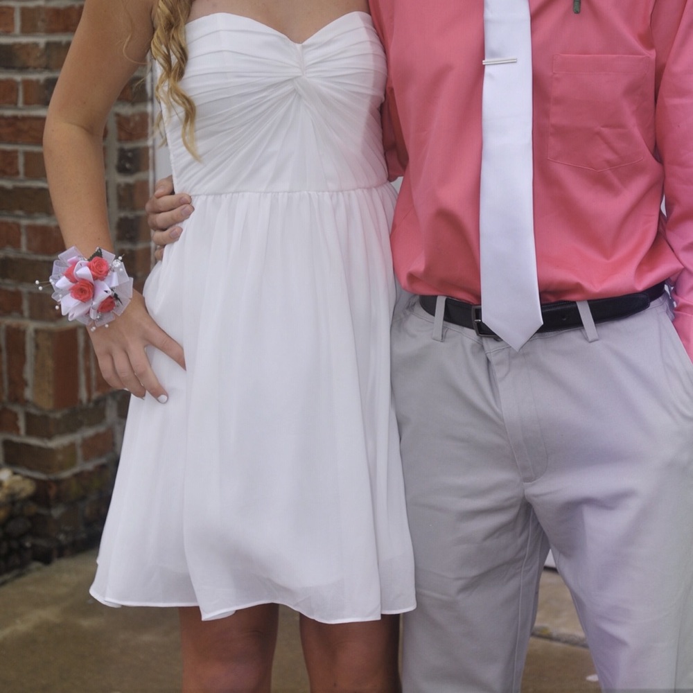 White homecoming dress